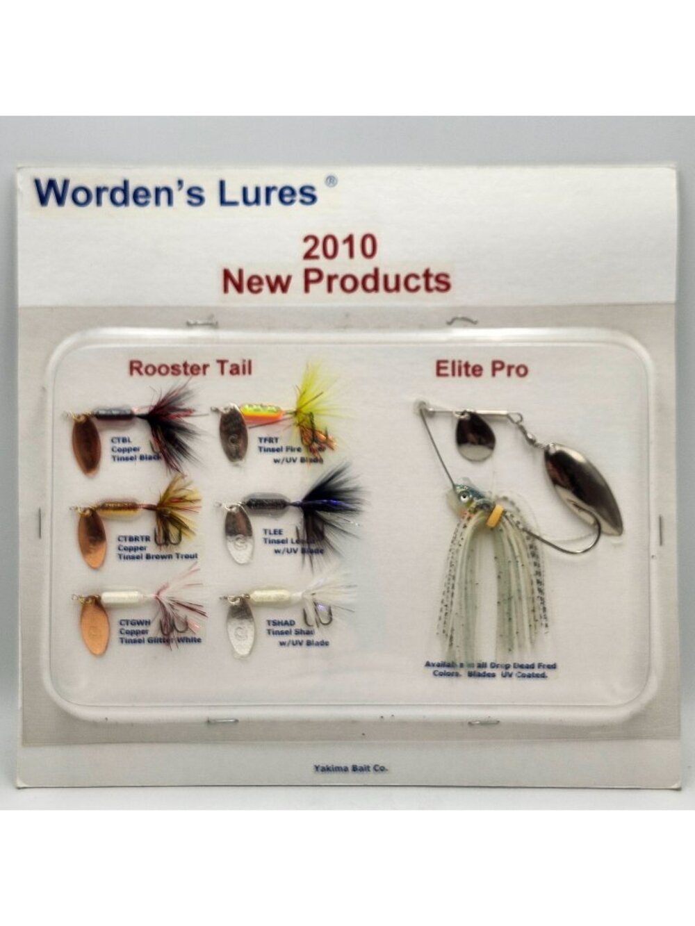Yakima Wordens Lures 2010 New Products Pack Rooster Tail Elite Pro 423441